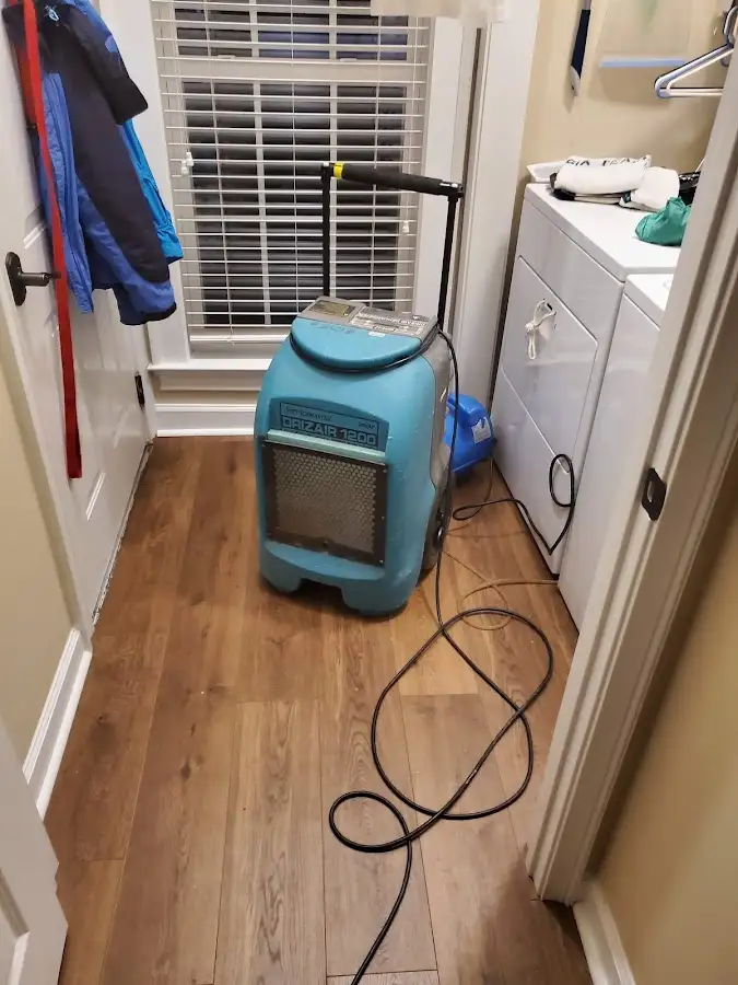 Commercial dehumidifier deployed for Flood Damage Cleanup in Lahaina